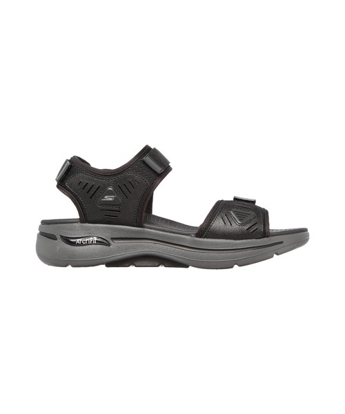 SKECHERS(スケッチャーズ)の「SKECHERS GO WALK ARCH FIT SANDAL / スケッチャーズ ゴー ウォーク アーチ フィット サンダル(サンダル・メンズ・ブラック・25cm/26cm/27cm/28cm)」の3枚目の写真