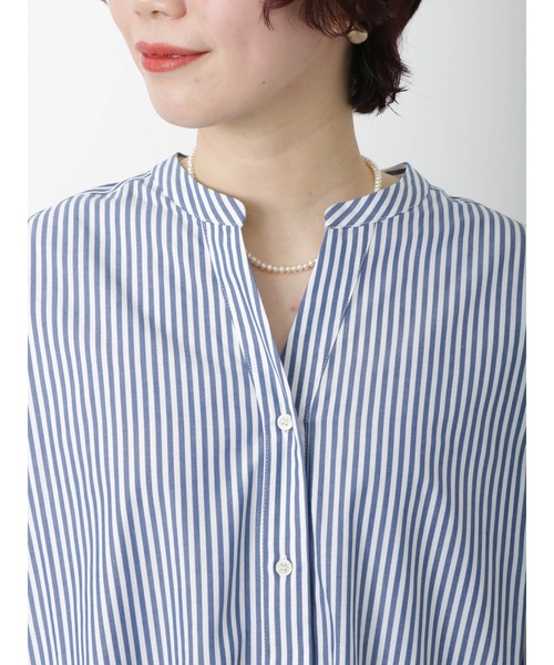 Lugnoncure（ルノンキュール）の「ストライプシャツ（シャツ/ブラウス