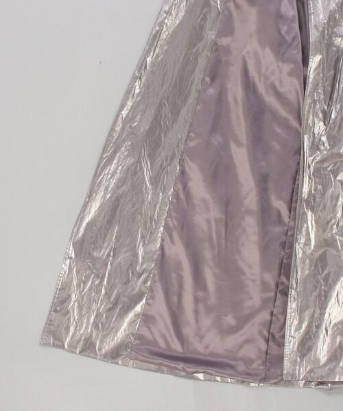 PRANK PROJECT（プランクプロジェクト）の「メタリックトレンチコート/Metallic Trench Coat（ナイロンジャケット・レディース・シルバー・FREE）」の9枚目の写真