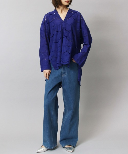 ヌキテパ Cotton Poplin Hemla Shirts Dress