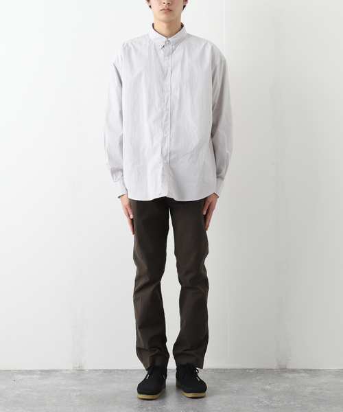 SAVE KHAKI UNITED(セーブカーキユナイテッド)の「SAVE KHAKI UNITED LIGHT TWILL TROUSER(チノパンツ・メンズ・チャコールグレー/ブラック/ブラウン・30/32/34)」の4枚目の写真