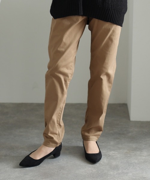 ElegChic(エレグシック)の「ウエストゴム テーパードツイルパンツ(その他パンツ・レディース・ブラック/ベージュ/カーキ・M/L/XL/3L/4L)」の16枚目の写真