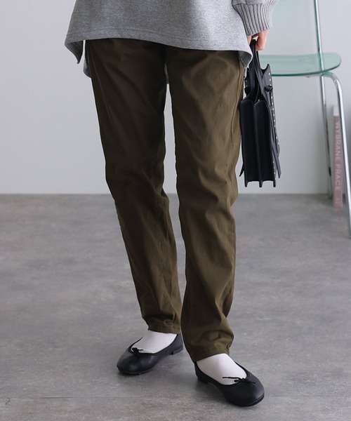 ElegChic(エレグシック)の「ウエストゴム テーパードツイルパンツ(その他パンツ・レディース・ブラック/ベージュ/カーキ・M/L/XL/3L/4L)」の14枚目の写真