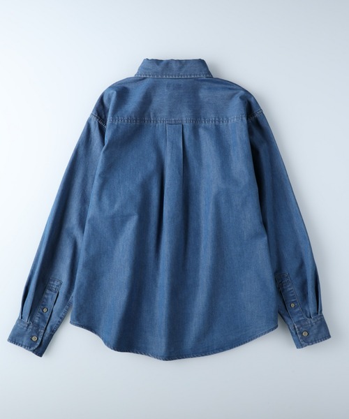 BACK NUMBER（バックナンバー）の「【BACK NUMBER】デニムＢＤシャツ（シャツ/ブラウス・メンズ・ダークインディゴブルー/インディゴブルー・S/M/L/XL）」の8枚目の写真