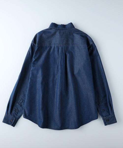 BACK NUMBER（バックナンバー）の「【BACK NUMBER】デニムＢＤシャツ（シャツ/ブラウス・メンズ・ダークインディゴブルー/インディゴブルー・S/M/L/XL）」の9枚目の写真