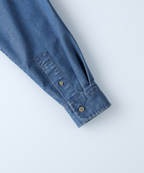 BACK NUMBER（バックナンバー）の「【BACK NUMBER】デニムＢＤシャツ（シャツ/ブラウス・メンズ・ダークインディゴブルー/インディゴブルー・S/M/L/XL）」の6枚目の写真