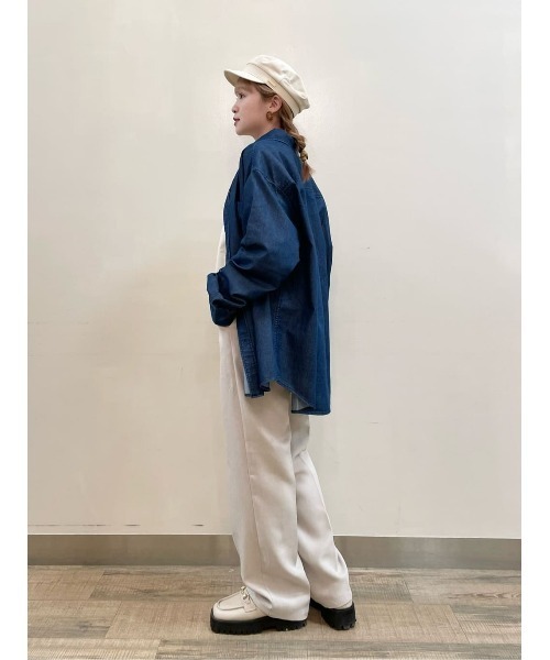 BACK NUMBER（バックナンバー）の「【BACK NUMBER】デニムＢＤシャツ（シャツ/ブラウス・メンズ・ダークインディゴブルー/インディゴブルー・S/M/L/XL）」の14枚目の写真