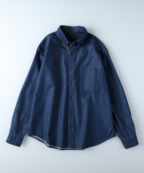 BACK NUMBER（バックナンバー）の「【BACK NUMBER】デニムＢＤシャツ（シャツ/ブラウス・メンズ・ダークインディゴブルー/インディゴブルー・S/M/L/XL）」の19枚目の写真