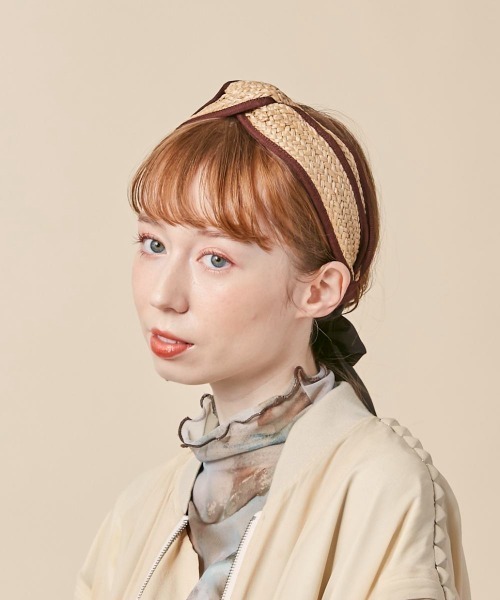 kaorinomori（カオリノモリ）の「kaorinomori カランカチューシャ（カチューシャ・レディース・パープル/ブラウン・FREE）」の6枚目の写真