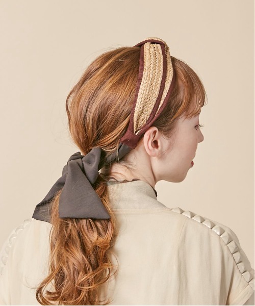 kaorinomori（カオリノモリ）の「kaorinomori カランカチューシャ（カチューシャ・レディース・パープル/ブラウン・FREE）」の9枚目の写真