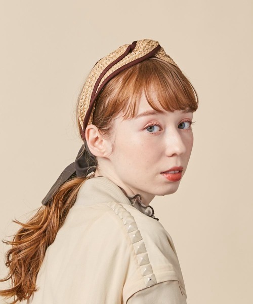 kaorinomori（カオリノモリ）の「kaorinomori カランカチューシャ（カチューシャ・レディース・パープル/ブラウン・FREE）」の12枚目の写真