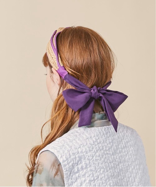 kaorinomori（カオリノモリ）の「kaorinomori カランカチューシャ（カチューシャ・レディース・パープル/ブラウン・FREE）」の10枚目の写真