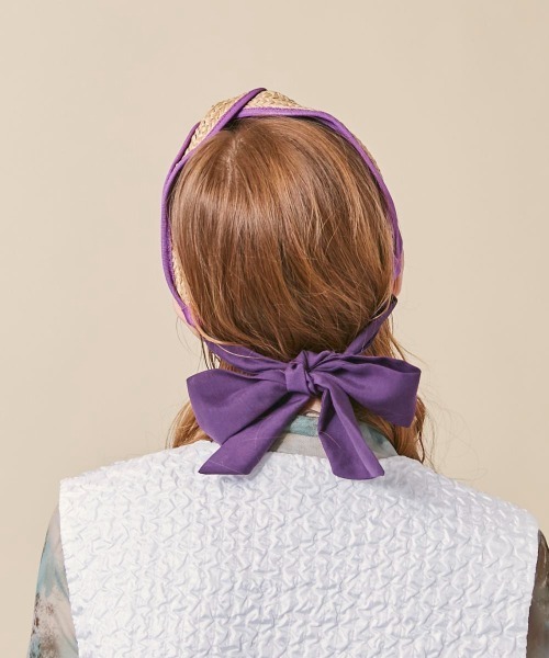 kaorinomori（カオリノモリ）の「kaorinomori カランカチューシャ（カチューシャ・レディース・パープル/ブラウン・FREE）」の13枚目の写真