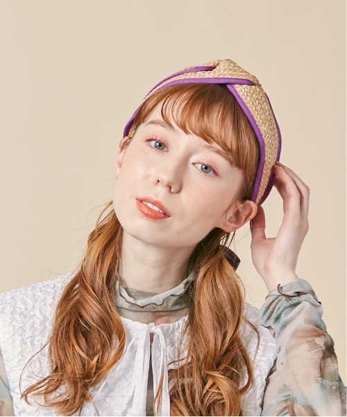 kaorinomori（カオリノモリ）の「kaorinomori カランカチューシャ（カチューシャ・レディース・パープル/ブラウン・FREE）」の21枚目の写真