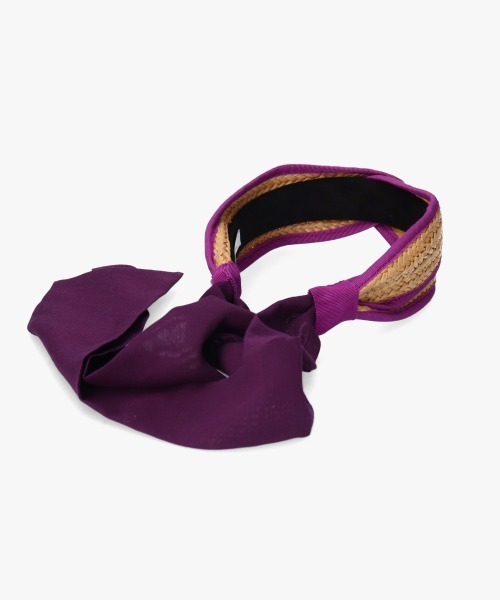 kaorinomori（カオリノモリ）の「kaorinomori カランカチューシャ（カチューシャ・レディース・パープル/ブラウン・FREE）」の5枚目の写真