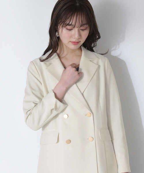 PROPORTION BODY DRESSING（プロポーションボディドレッシング）の「テーラージャケット / 1213150300（テーラードジャケット・レディース・ベージュ/オフホワイト・SMALL/MEDIUM）」の6枚目の写真