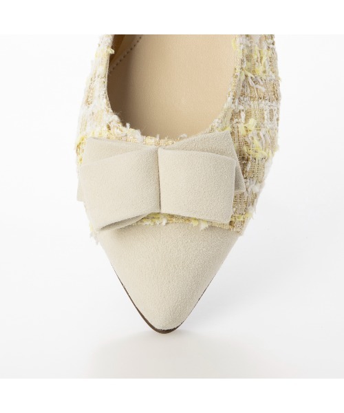 Riz raffinee（リズラフィーネ）の「ポインテッドローヒールパンプス（パンプス・レディース・イエロー系その他3/ブラック系その他/ベージュ・23cm/23.5cm/24cm/24.5cm/22.5cm）」の14枚目の写真