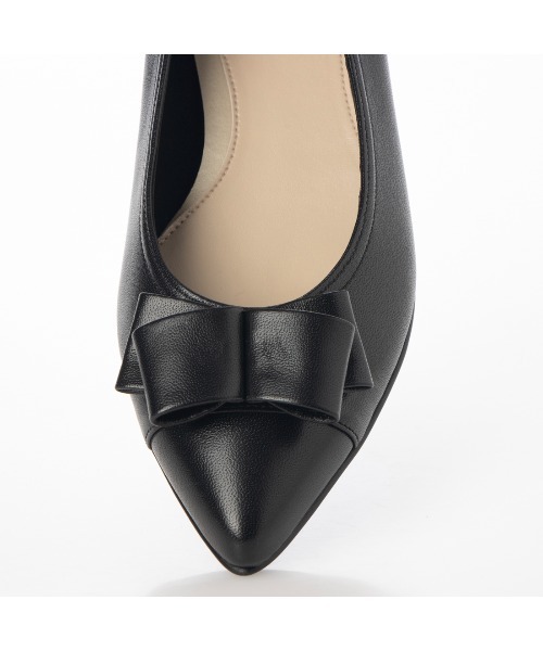 Riz raffinee（リズラフィーネ）の「ポインテッドローヒールパンプス（パンプス・レディース・イエロー系その他3/ブラック系その他/ベージュ・23cm/23.5cm/24cm/24.5cm/22.5cm）」の4枚目の写真