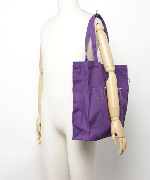 PARROTT CANVAS(パロットキャンバス)の「PARROTTCANVAS/パロットキャンバス Flower Embroidery square tote(トートバッグ・レディース・ホワイト/パープル/レッド・FREE)」の7枚目の写真