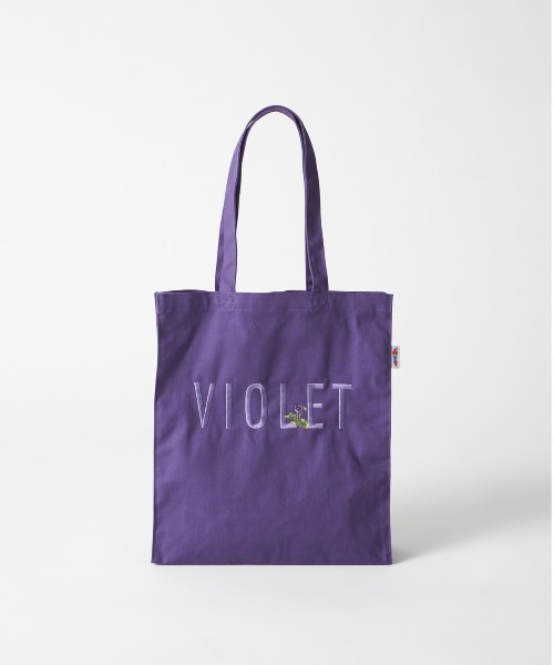 PARROTT CANVAS(パロットキャンバス)の「PARROTTCANVAS/パロットキャンバス Flower Embroidery square tote(トートバッグ・レディース・ホワイト/パープル/レッド・FREE)」の2枚目の写真