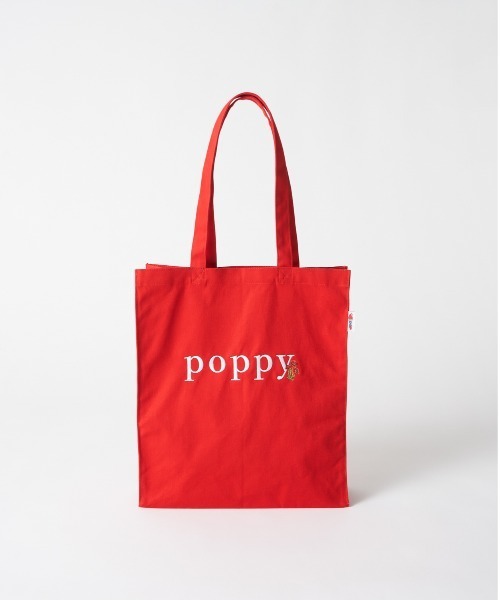 PARROTT CANVAS(パロットキャンバス)の「PARROTTCANVAS/パロットキャンバス Flower Embroidery square tote(トートバッグ・レディース・ホワイト/パープル/レッド・FREE)」の3枚目の写真