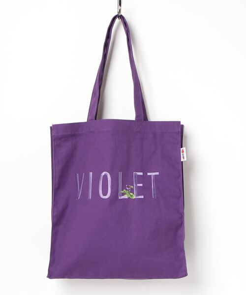 PARROTT CANVAS(パロットキャンバス)の「PARROTTCANVAS/パロットキャンバス Flower Embroidery square tote(トートバッグ・レディース・ホワイト/パープル/レッド・FREE)」の12枚目の写真