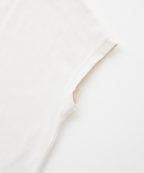 BONLECILL(ボンルシール)の「フレンチスリーブ 配色ロゴ刺繍Tシャツ(Tシャツ/カットソー・レディース・アイボリー/ブラック/ブルー/オフホワイト・FREE)」の18枚目の写真