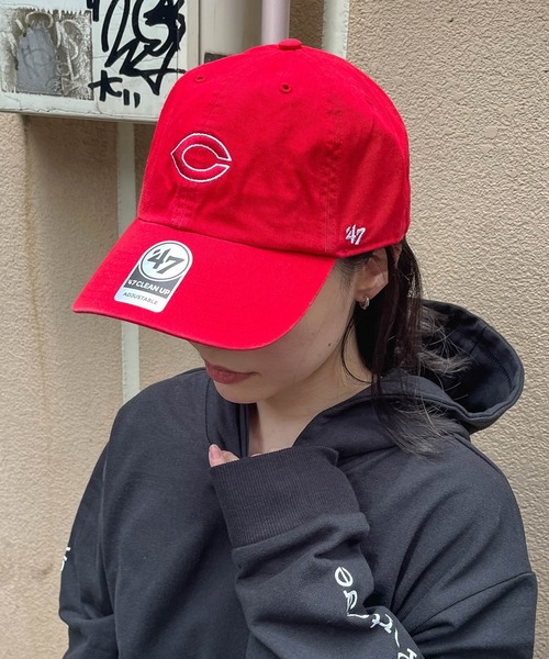 '47（フォーティーセブン）の「【 ’47BRAND / フォーティーセブンブランド 】 NPB CAP ナショナルプロフェッショナルベースボール キャップ（キャップ・メンズ・レッド系1/レッド系2/ロイヤルブルー/ピンク/ホワイト・FREE）」の5枚目の写真