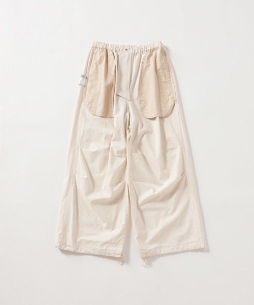 Spick & Span（スピックアンドスパン）の「ヴィンテージサテンオーバーパンツ（その他パンツ・レディース・アイボリー/スカイブルー・36/38）」の22枚目の写真