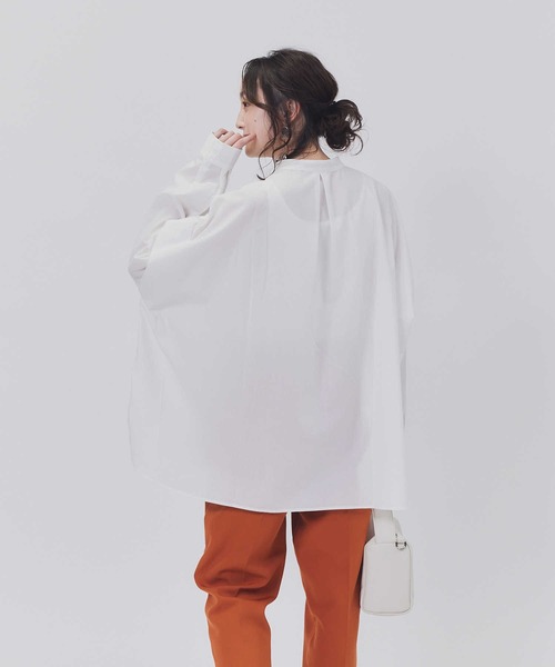 HONEYSUCKLE ROSE(ハニーサックルローズ)の「【HONEYSUCKLE ROSE】袖デザイン長袖シャツ(シャツ/ブラウス・レディース・ホワイト/ブラック/サックスブルー・M/L)」の21枚目の写真