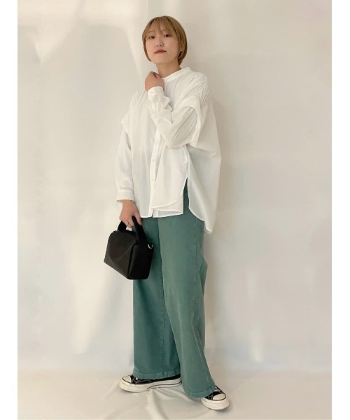 HONEYSUCKLE ROSE(ハニーサックルローズ)の「【HONEYSUCKLE ROSE】袖デザイン長袖シャツ(シャツ/ブラウス・レディース・ホワイト/ブラック/サックスブルー・M/L)」の7枚目の写真