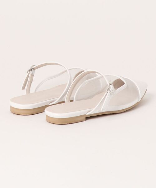 KOBE LETTUCE（コウベレタス）の「甲ストラップシアーミュール（パンプス・レディース・ブラック/ホワイト/ブラウン・L/LL/M/S）」の15枚目の写真