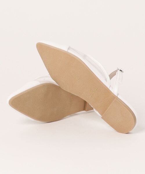 KOBE LETTUCE（コウベレタス）の「甲ストラップシアーミュール（パンプス・レディース・ブラック/ホワイト/ブラウン・L/LL/M/S）」の14枚目の写真