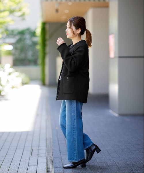 JOURNAL STANDARD(ジャーナルスタンダード)の「《追加5》ツイードジャケット(ノーカラージャケット・レディース・ブラック・FREE)」の15枚目の写真