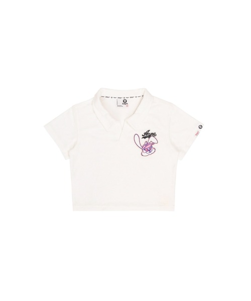 AAPE BY A BATHING APE(エーエイプバイアベイシングエイプ)の「AAPE POLO(ポロシャツ・レディース・アイボリー/グリーン系その他4・X-SMALL/SMALL)」の1枚目の写真