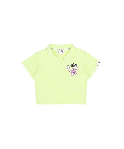 AAPE BY A BATHING APE(エーエイプバイアベイシングエイプ)の「AAPE POLO(ポロシャツ・レディース・アイボリー/グリーン系その他4・X-SMALL/SMALL)」の2枚目の写真