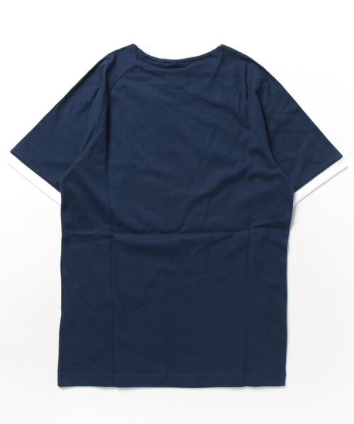 adidas（アディダス）の「【adidas / アディダス】ワンポイントロゴ アディカラー クラシックス3ストライプス 半袖Tシャツ（Tシャツ/カットソー・レディース・ブラック/ホワイト/グリーン/ネイビー/オリーブ/ブルー/イエロー/ベージュ・L/M）」の9枚目の写真