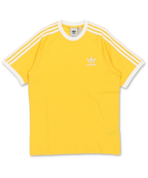 adidas（アディダス）の「【adidas / アディダス】ワンポイントロゴ アディカラー クラシックス3ストライプス 半袖Tシャツ（Tシャツ/カットソー・レディース・ブラック/ホワイト/グリーン/ネイビー/オリーブ/ブルー/イエロー/ベージュ・L/M）」の10枚目の写真