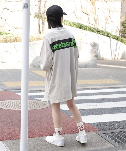 FACETASM ファセッタズム 半袖 Tシャツ ワンピース 花柄 レイヤード FACETASM ファセッタズム 半袖 Tシャツ ワンピース 花柄