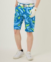 Loudmouth/ラウドマウス ゴルフウェア UVカット ストレッチ 総柄 ショートパンツ ハーフパンツ