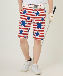 Loudmouth/ラウドマウス ゴルフウェア UVカット ストレッチ 総柄 ショートパンツ ハーフパンツ