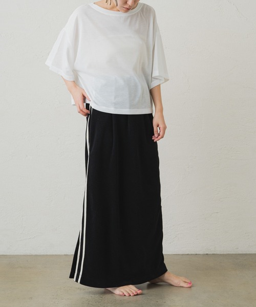 Omekashi（オメカシ）の「【earthy_ 】シアークロップドトップス（Tシャツ/カットソー・レディース・ブラック/ミント/オフホワイト・FREE）」の12枚目の写真