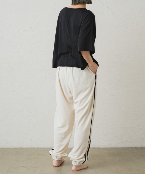 Omekashi（オメカシ）の「【earthy_ 】シアークロップドトップス（Tシャツ/カットソー・レディース・ブラック/ミント/オフホワイト・FREE）」の19枚目の写真