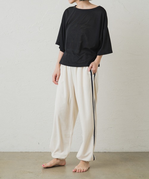 Omekashi（オメカシ）の「【earthy_ 】シアークロップドトップス（Tシャツ/カットソー・レディース・ブラック/ミント/オフホワイト・FREE）」の15枚目の写真