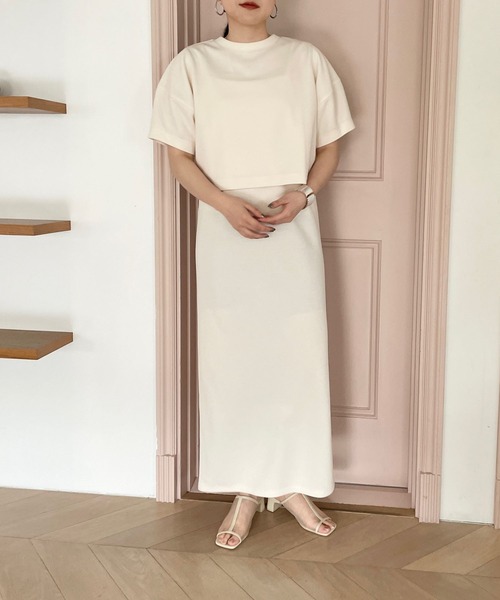 LOWRYS FARM（ローリーズファーム）の「２ＷＡＹカーディガン＊キャミワンピース２Ｐ　193234（ワンピース・レディース・ブラック/ブラウン/アイボリー・FREE）」の8枚目の写真