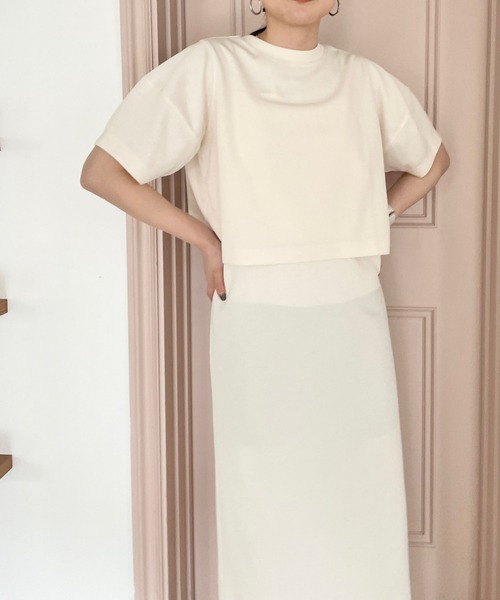 LOWRYS FARM（ローリーズファーム）の「２ＷＡＹカーディガン＊キャミワンピース２Ｐ　193234（ワンピース・レディース・ブラック/ブラウン/アイボリー・FREE）」の12枚目の写真