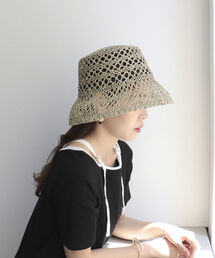 CONTROL FREAK | 【CONTROL FREAK/コントロールフリーク】透かし編みバケットハット(ハット)