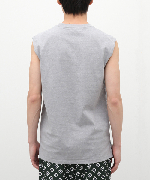 Healthknit（ヘルスニット）の「【Healthknit for EDIFICE/417】別注 ノースリーブ Tシャツ（Tシャツ/カットソー・メンズ・ホワイト/チャコールグレー/ブラック・LARGE/MEDIUM）」の6枚目の写真