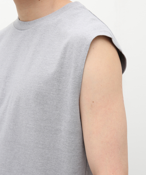 Healthknit（ヘルスニット）の「【Healthknit for EDIFICE/417】別注 ノースリーブ Tシャツ（Tシャツ/カットソー・メンズ・ホワイト/チャコールグレー/ブラック・LARGE/MEDIUM）」の8枚目の写真