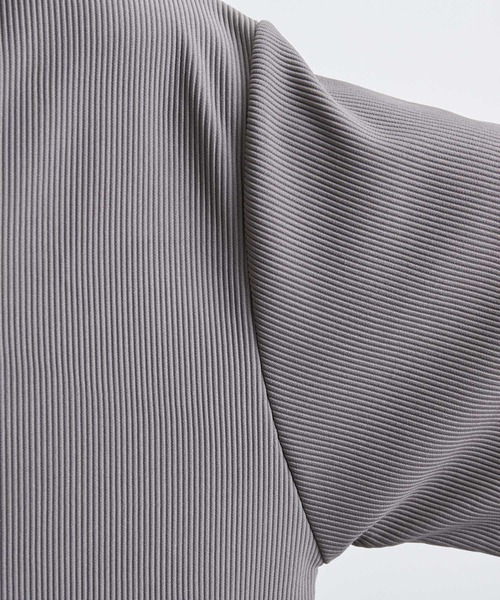 JUNRED（ジュンレッド）の「プリーツハーフジッププルオーバー（Tシャツ/カットソー・メンズ・ホワイト/ブラック/ライトグレー・S/M/L）」の19枚目の写真